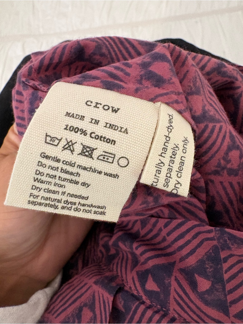 World Of Crow Pleated Pants Plum Size Small — image 8 of 8